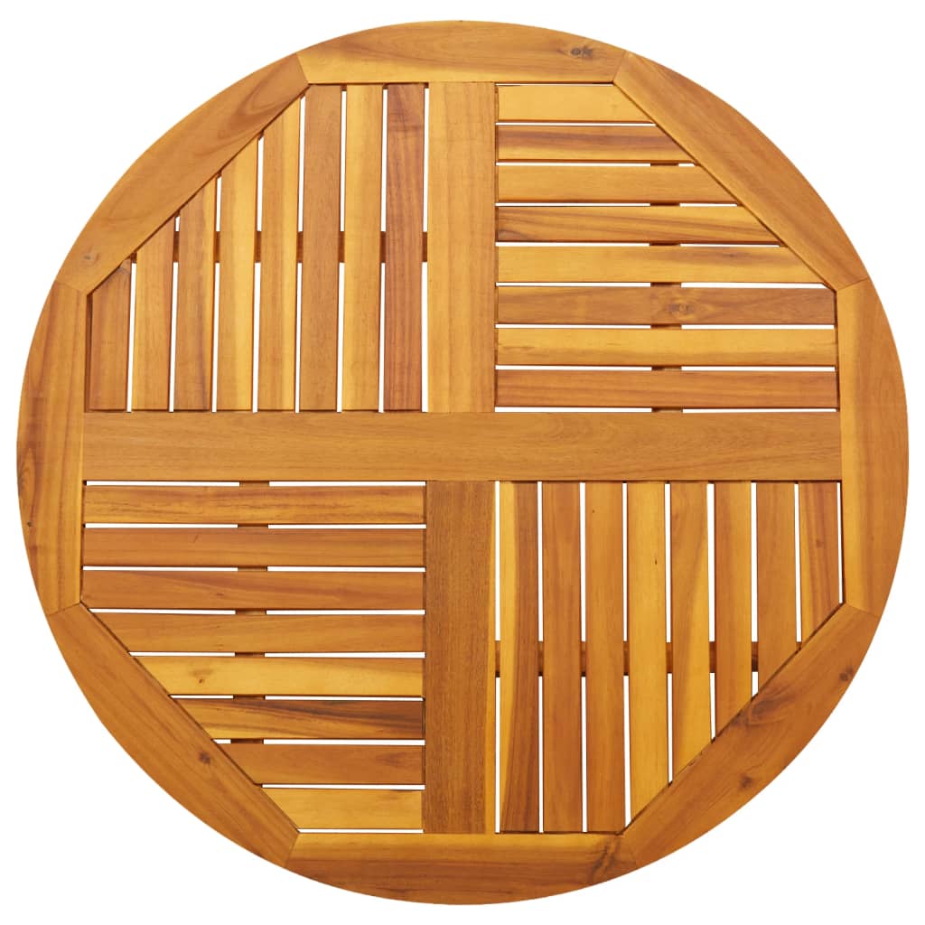 Dessus de table Ø90x2,2 cm rond bois massif d'acacia - XIOS