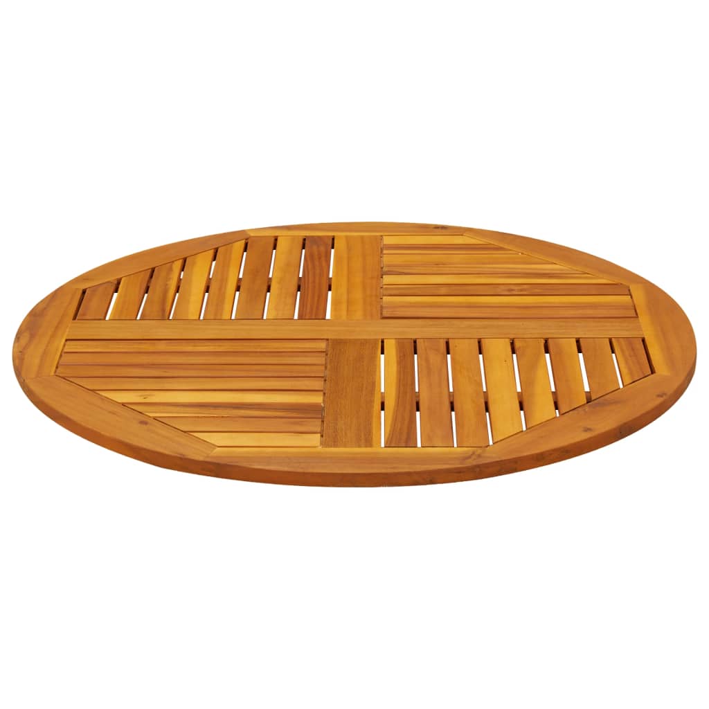 Dessus de table Ø90x2,2 cm rond bois massif d'acacia - XIOS