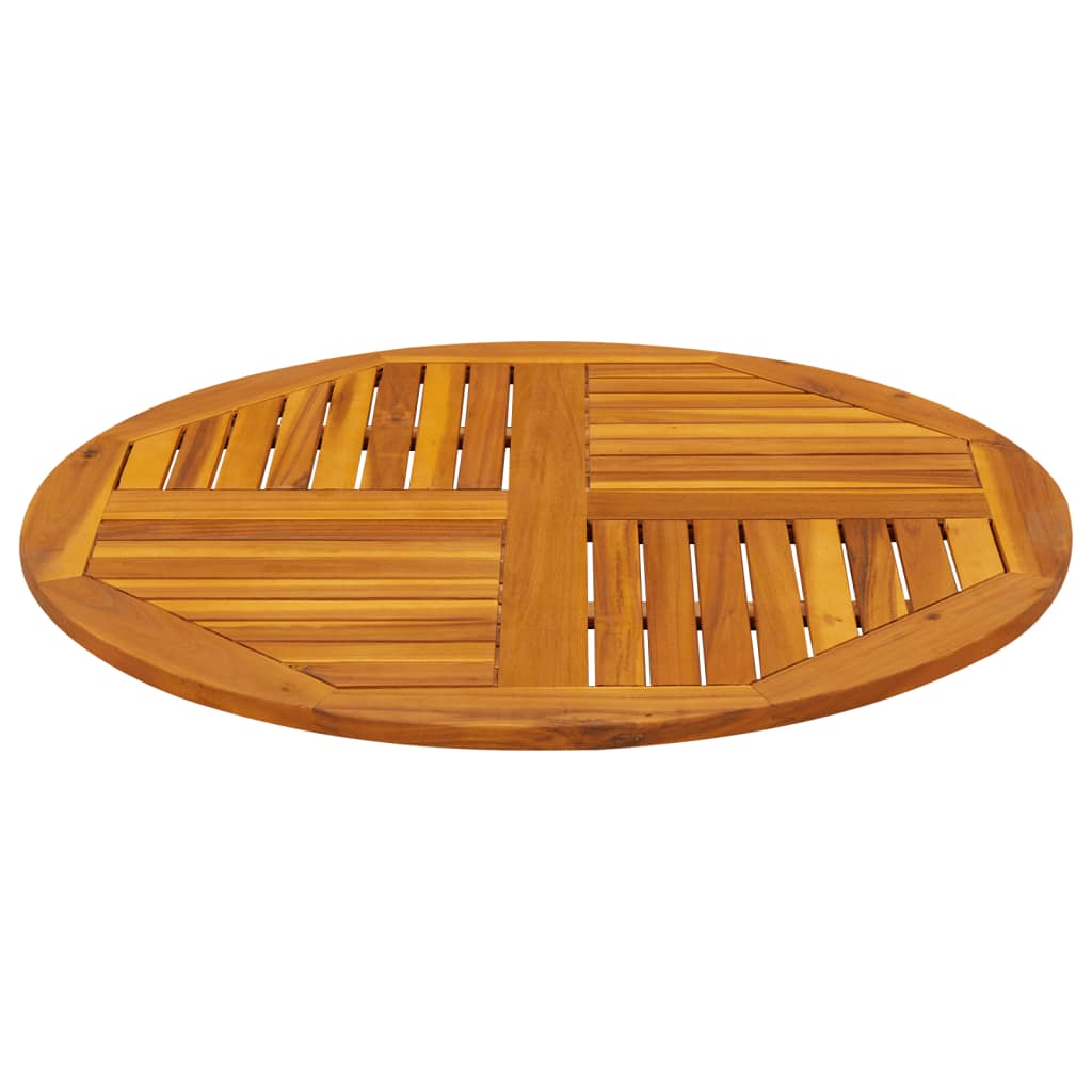 Dessus de table Ø90x2,2 cm rond bois massif d'acacia - XIOS