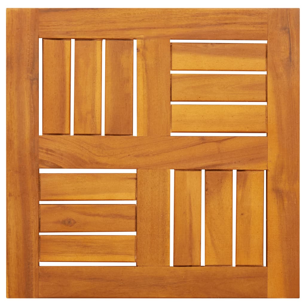 Dessus de table 40x40x2 cm carré bois massif d'acacia - XIOS