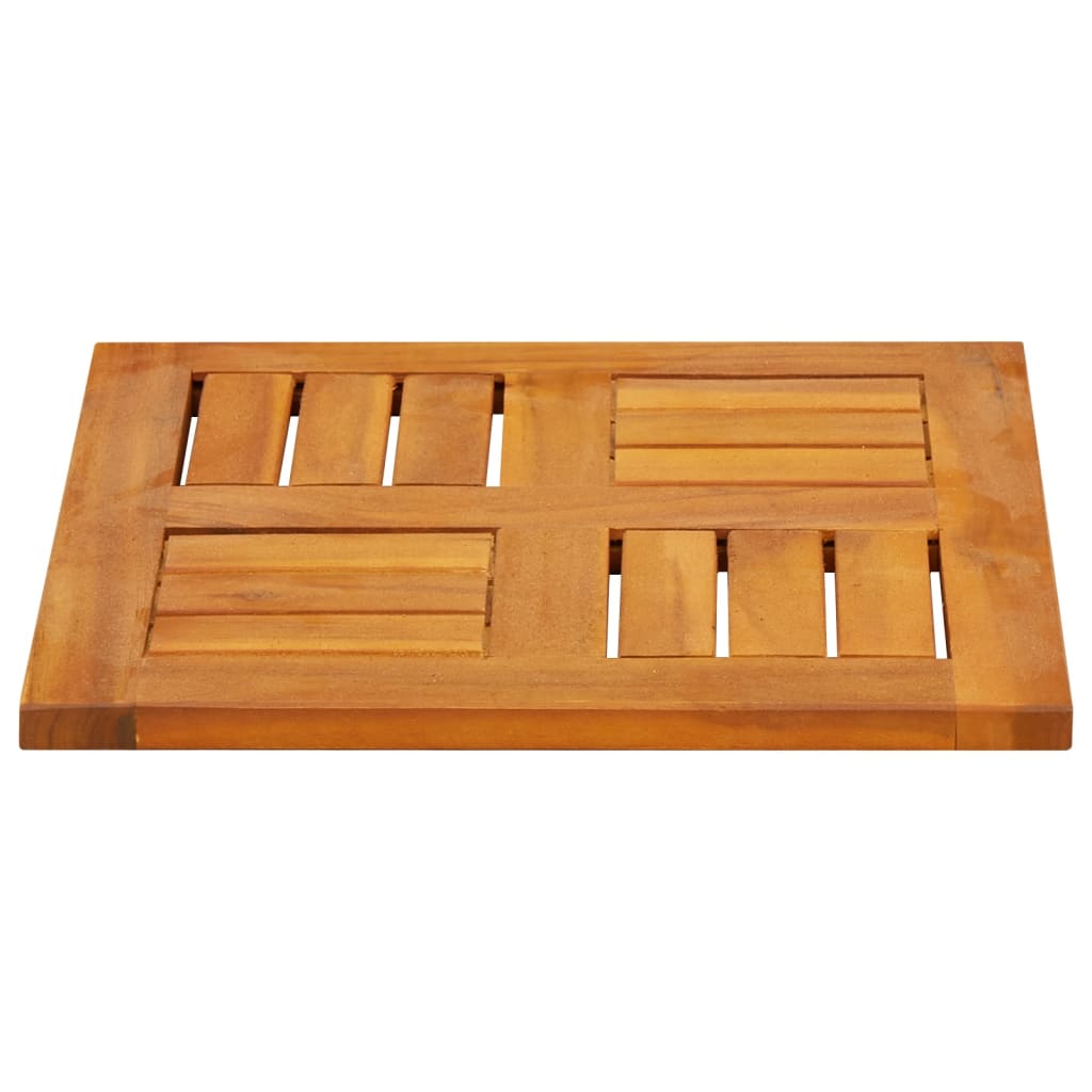 Dessus de table 40x40x2 cm carré bois massif d'acacia - XIOS