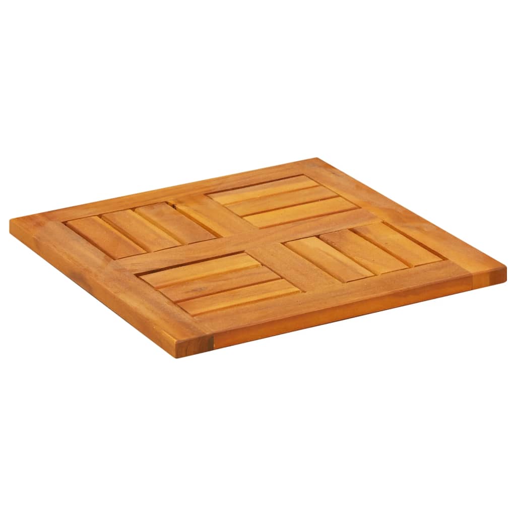 Dessus de table 40x40x2 cm carré bois massif d'acacia - XIOS