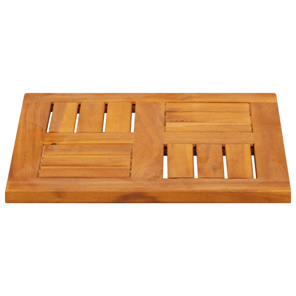 Dessus de table 40x40x2 cm carré bois massif d'acacia - XIOS