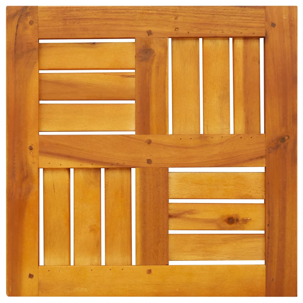 Dessus de table 40x40x2 cm carré bois massif d'acacia - XIOS