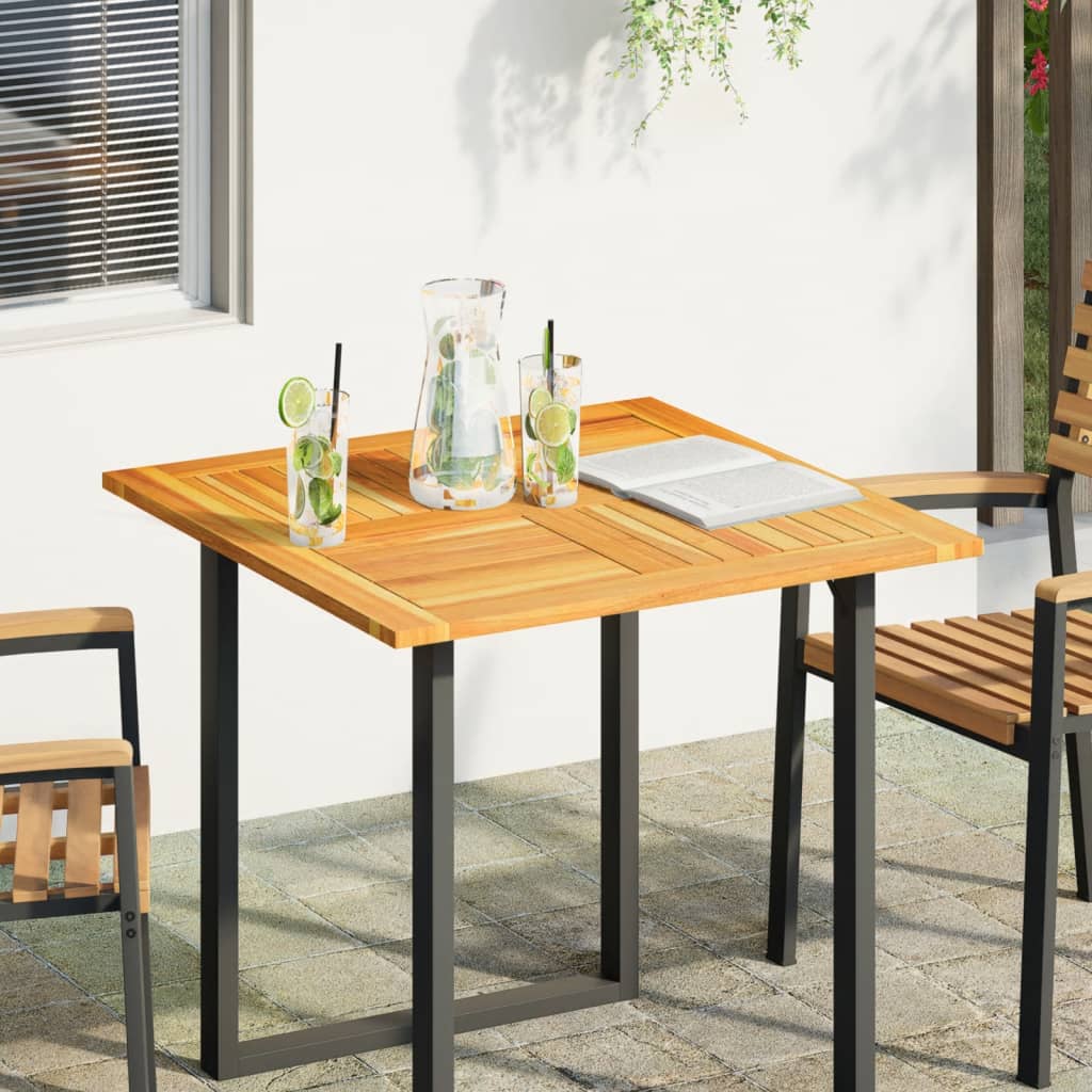 Dessus de table 80x80x2,2 cm carré bois massif d'acacia - XIOS