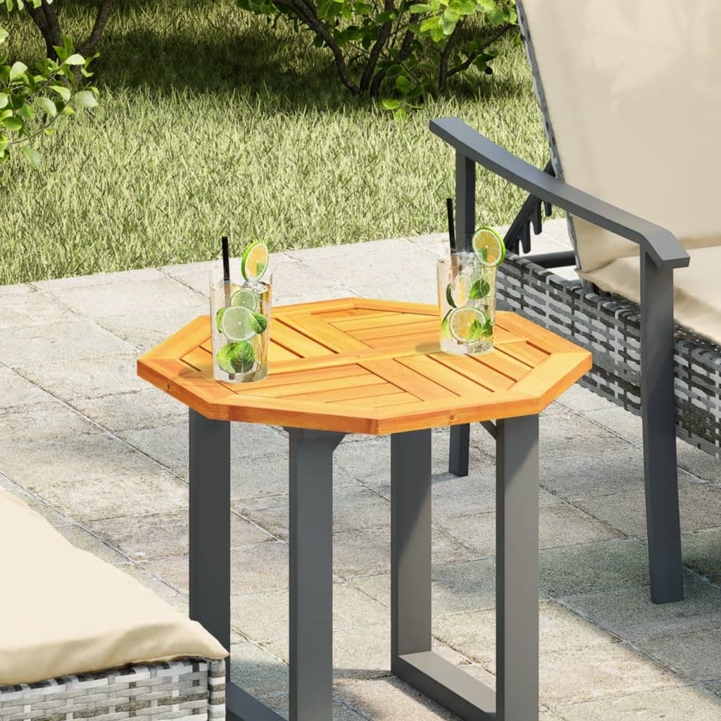 Dessus de table 50x50x2 cm octogonal bois massif d'acacia - XIOS