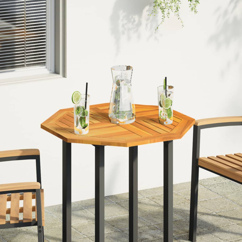 Dessus de table 70x70x2 cm octogonal bois massif d'acacia - XIOS