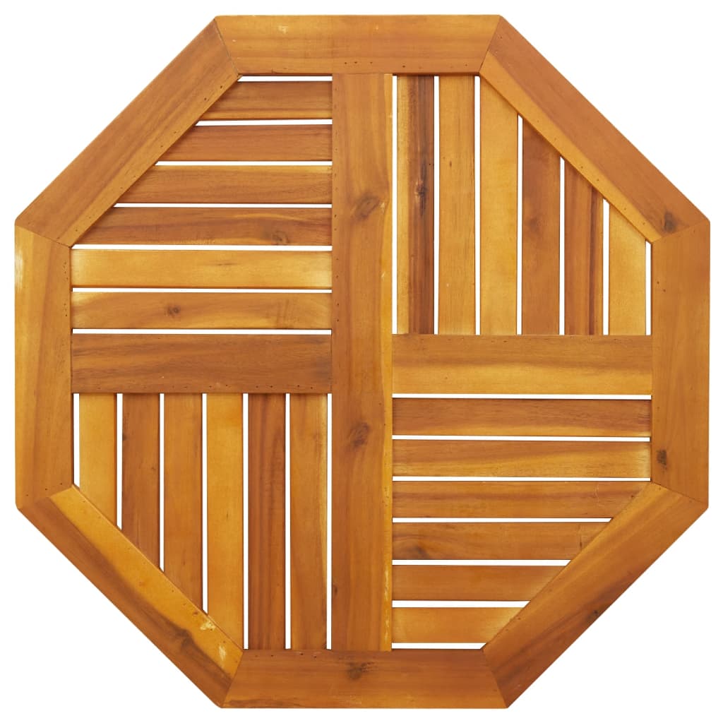 Dessus de table 70x70x2 cm octogonal bois massif d'acacia - XIOS