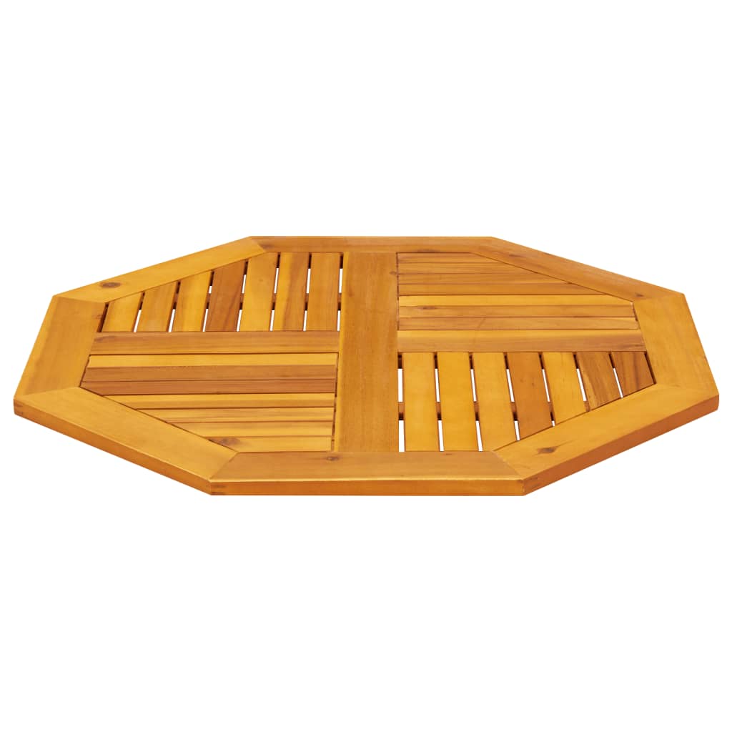 Dessus de table 80x80x2,2 cm octogonal bois massif d'acacia - XIOS