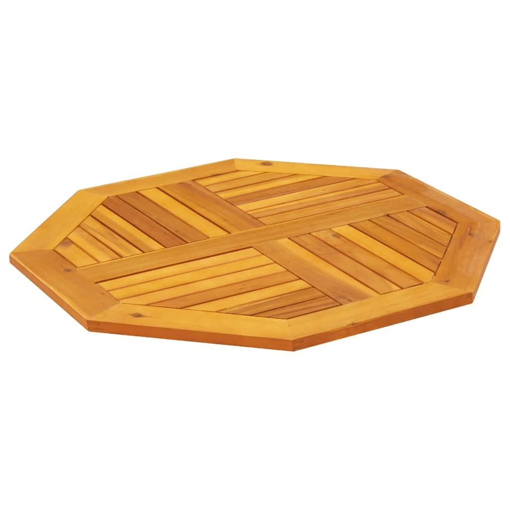 Dessus de table 80x80x2,2 cm octogonal bois massif d'acacia - XIOS