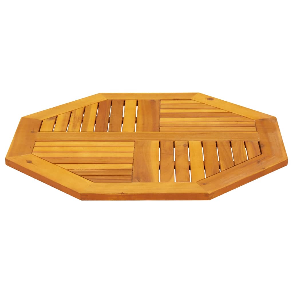 Dessus de table 80x80x2,2 cm octogonal bois massif d'acacia - XIOS