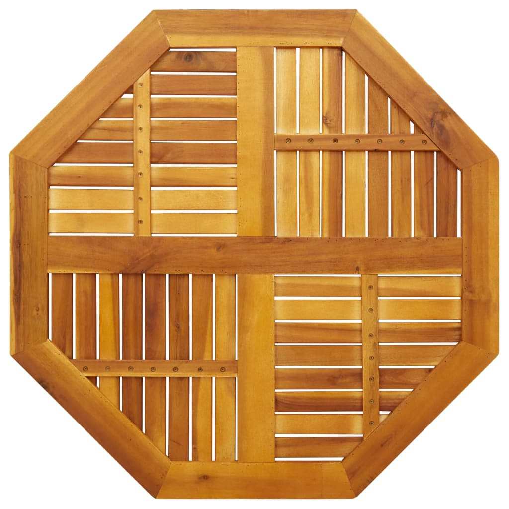 Dessus de table 90x90x2,2 cm octogonal bois massif d'acacia - XIOS