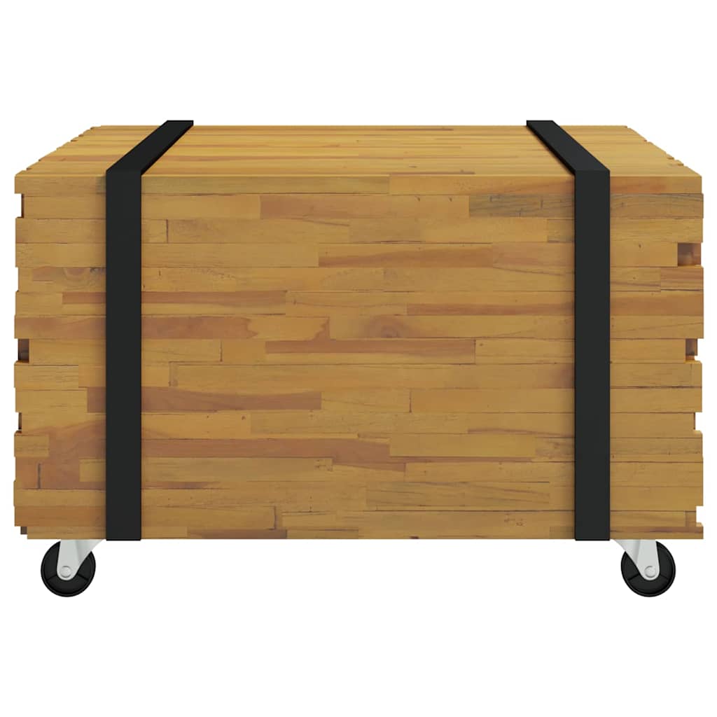 Table basse Marron 60 x 60 x 38 cm Bois de teck massif - XIOS