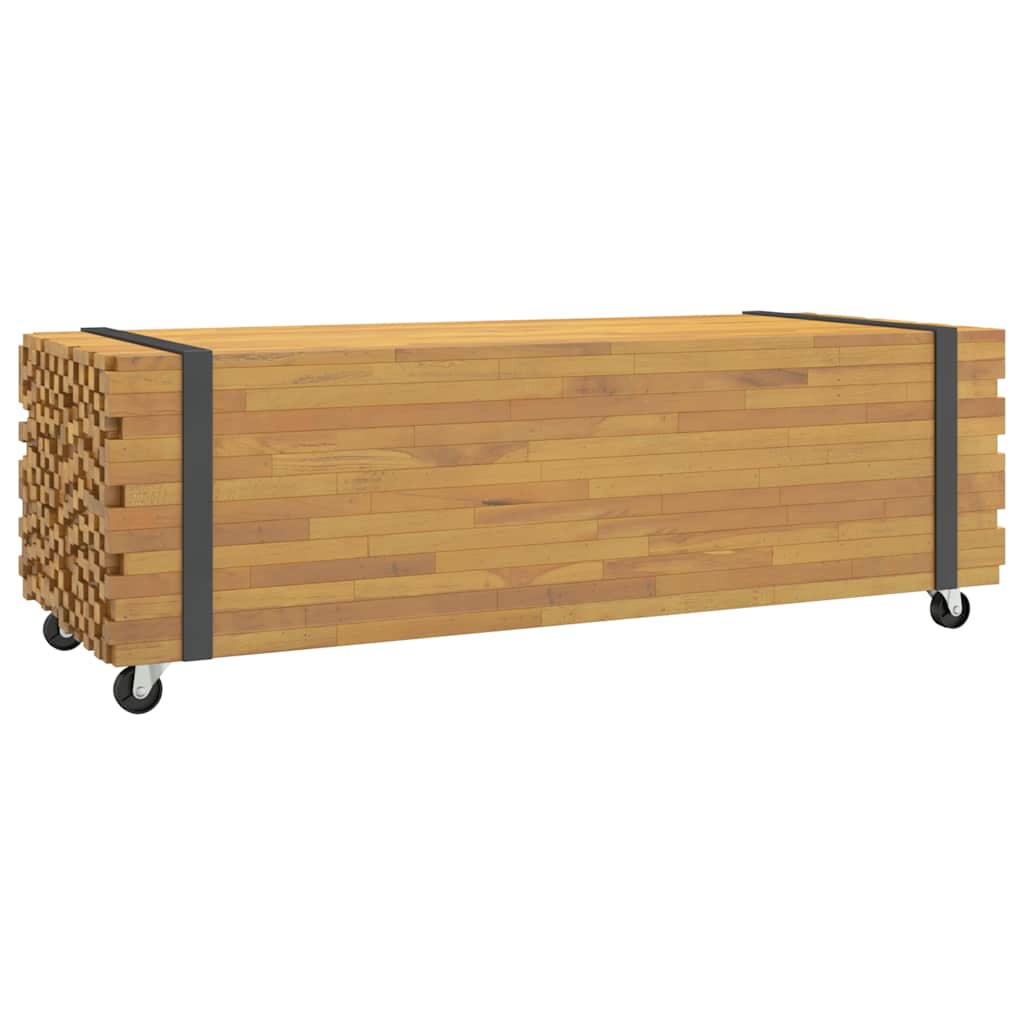 Table basse 110x45x35 cm bois massif de teck - XIOS