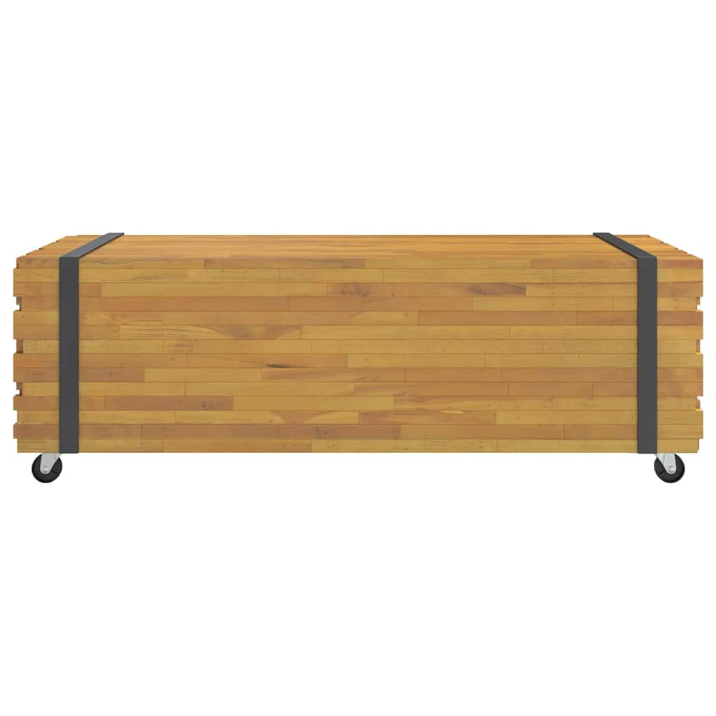 Table basse 110x45x35 cm bois massif de teck - XIOS