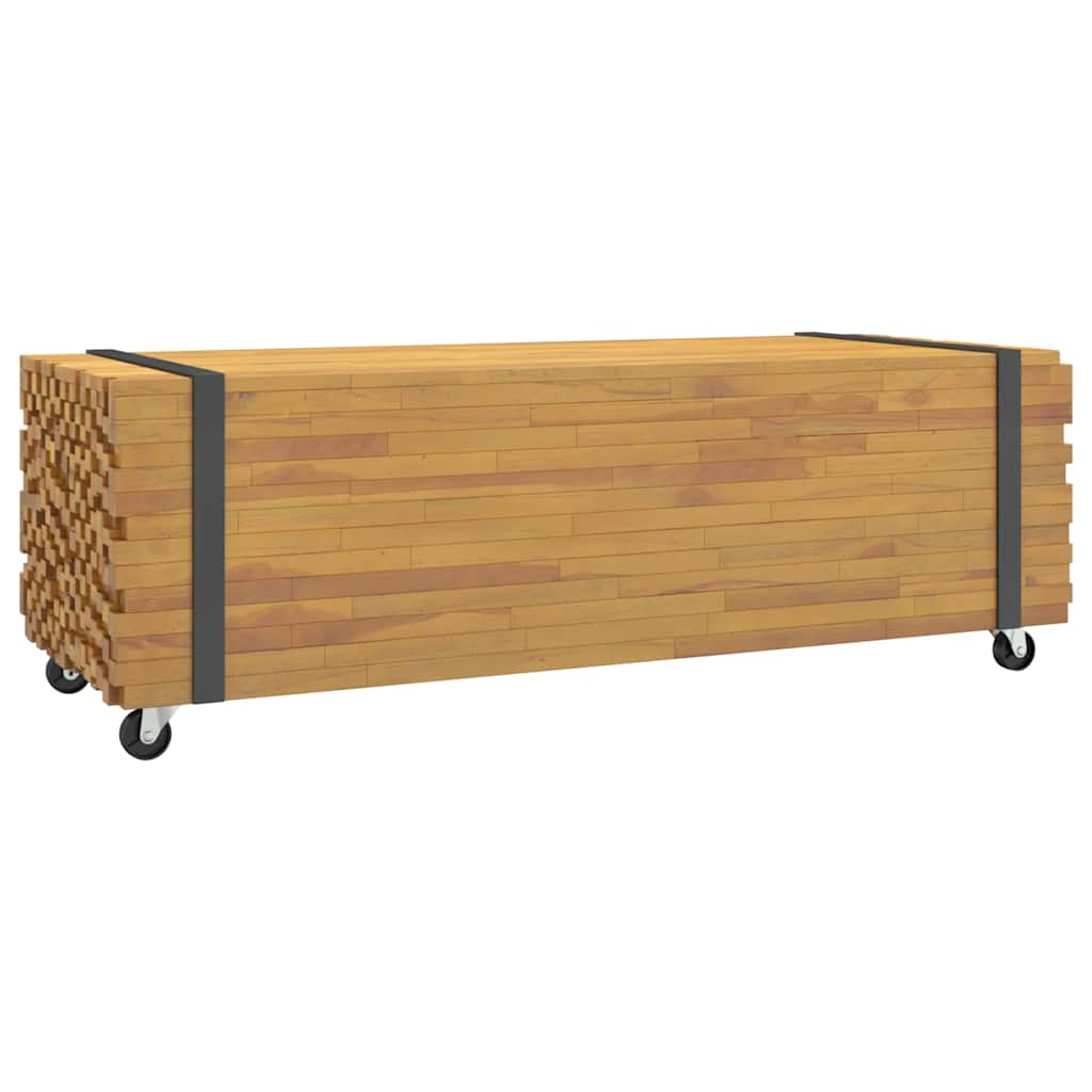 Table basse 110x45x35 cm bois massif de teck - XIOS