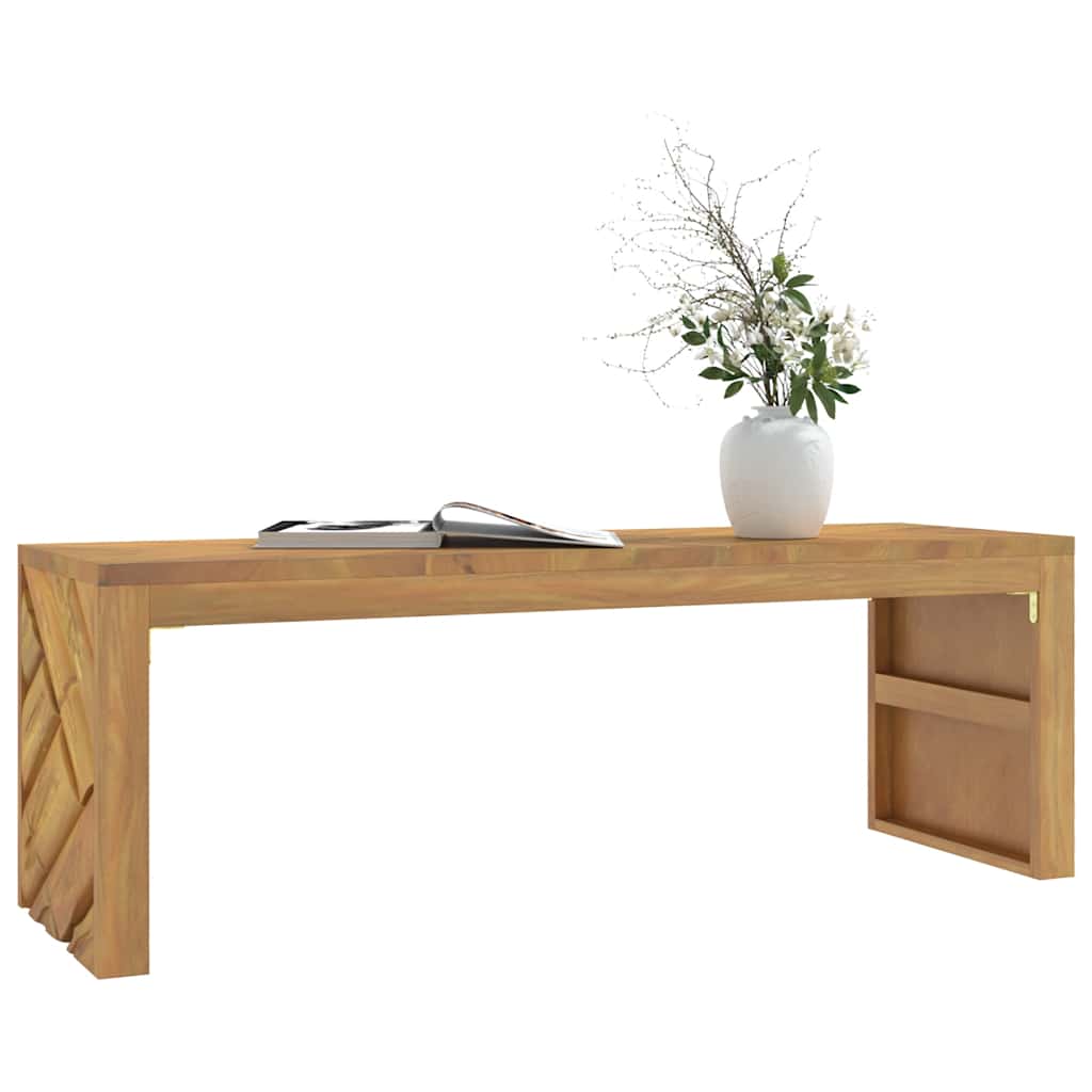Table basse 110x35x38 cm bois massif de teck - XIOS