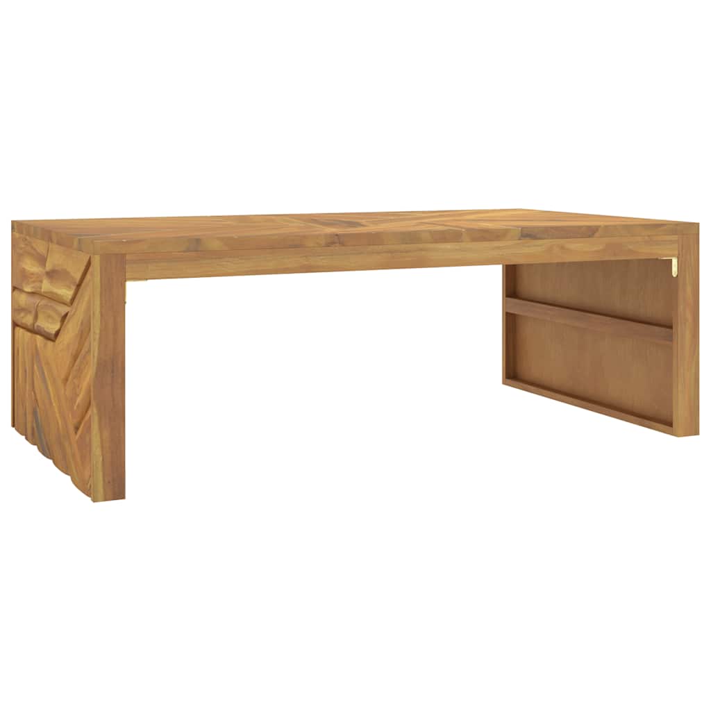 Table basse 110x60x38 cm bois de teck solide - XIOS