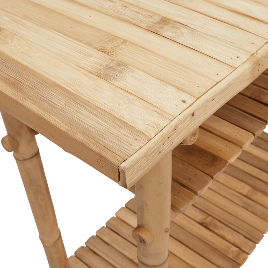 Table console 90x37x75 cm bambou - XIOS