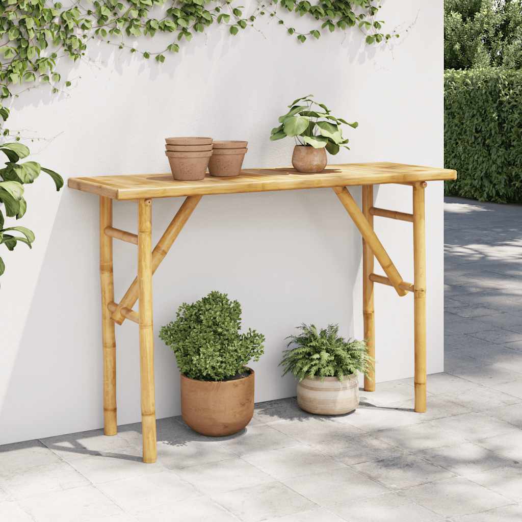 Table console 115x39x75 cm bambou - XIOS