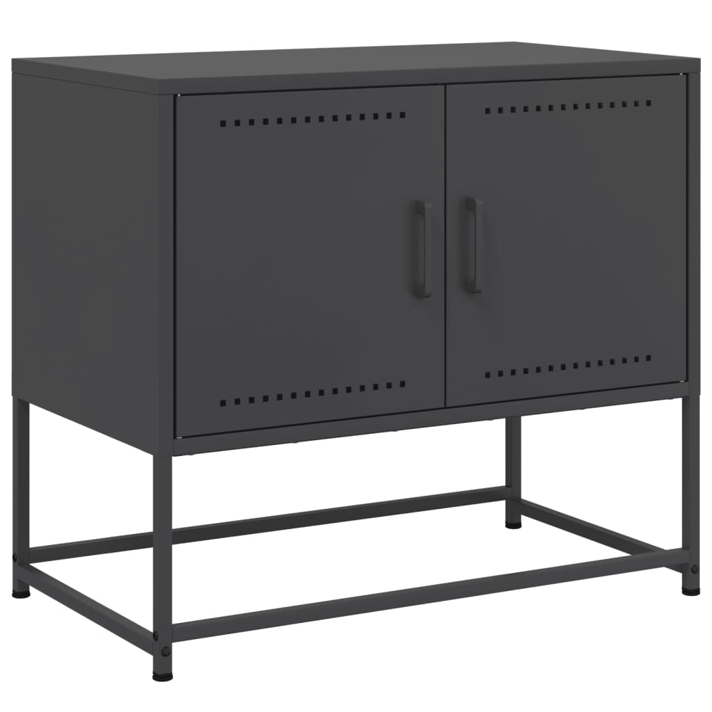 Meuble TV noir 68,5x39x60,5 cm acier - XIOS