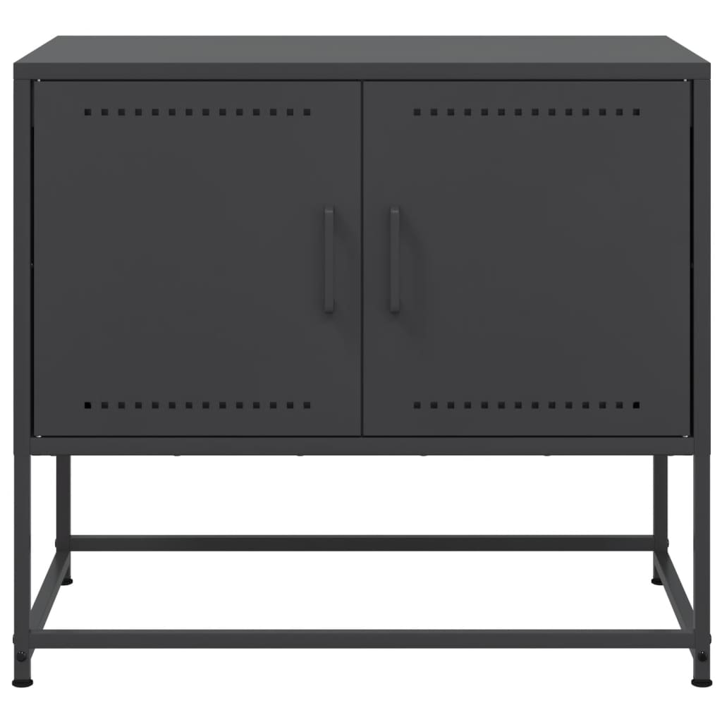 Meuble TV noir 68,5x39x60,5 cm acier - XIOS