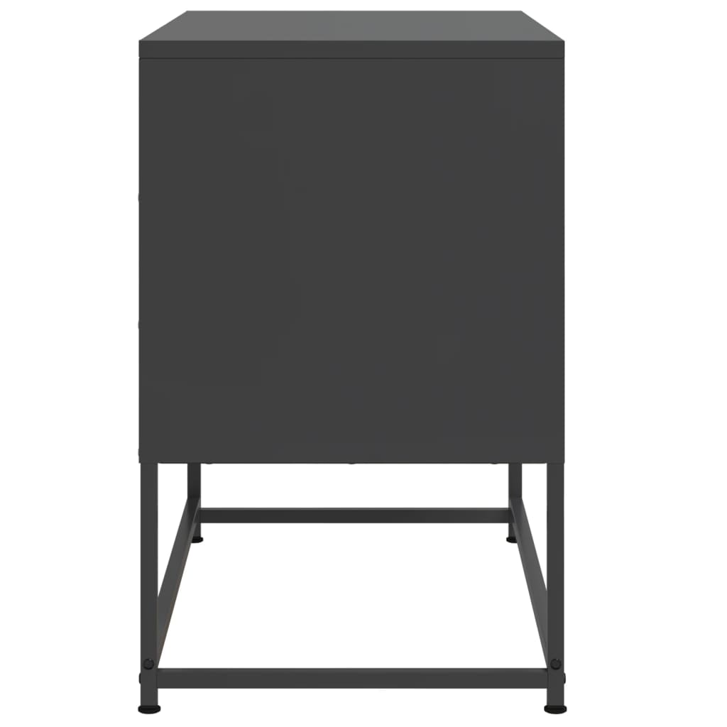 Meuble TV noir 68,5x39x60,5 cm acier - XIOS