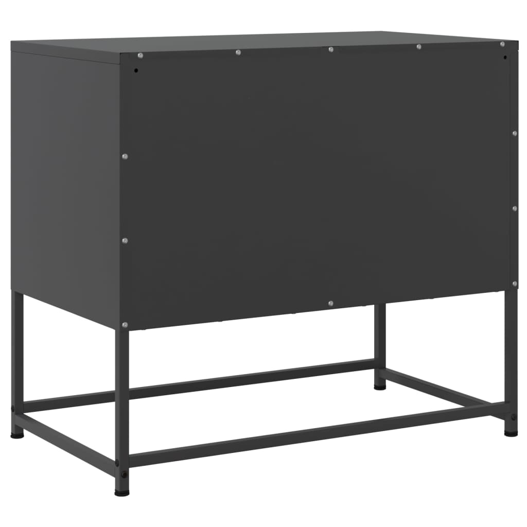 Meuble TV noir 68,5x39x60,5 cm acier - XIOS