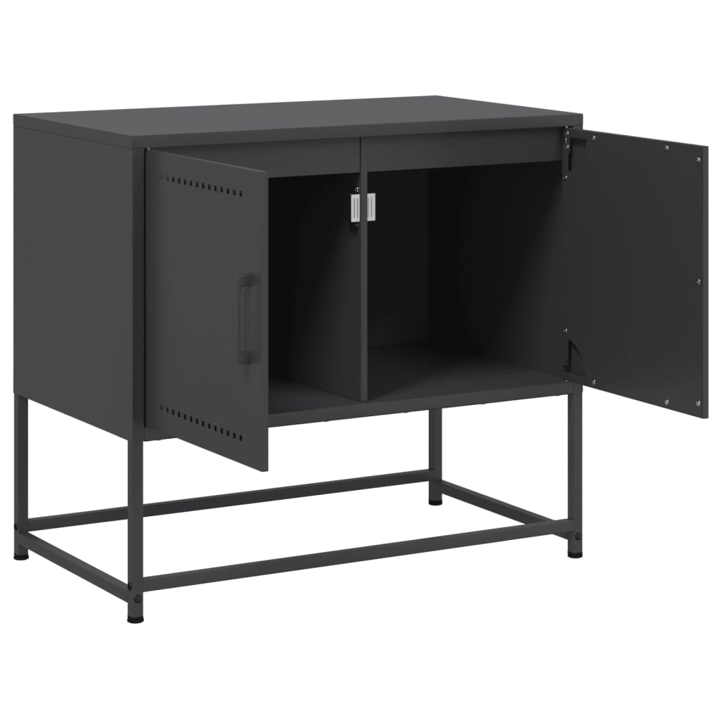 Meuble TV noir 68,5x39x60,5 cm acier - XIOS