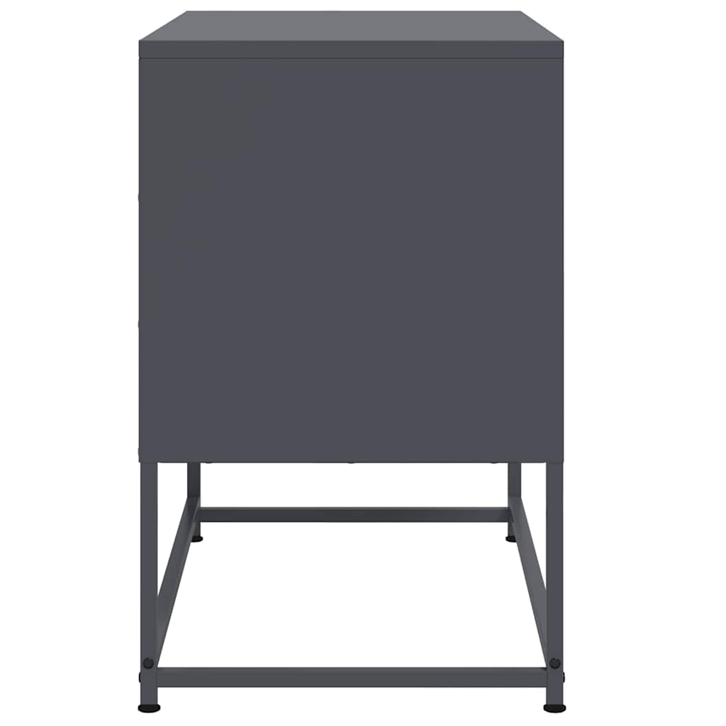 Meuble TV anthracite 68,5x39x60,5 cm acier - XIOS