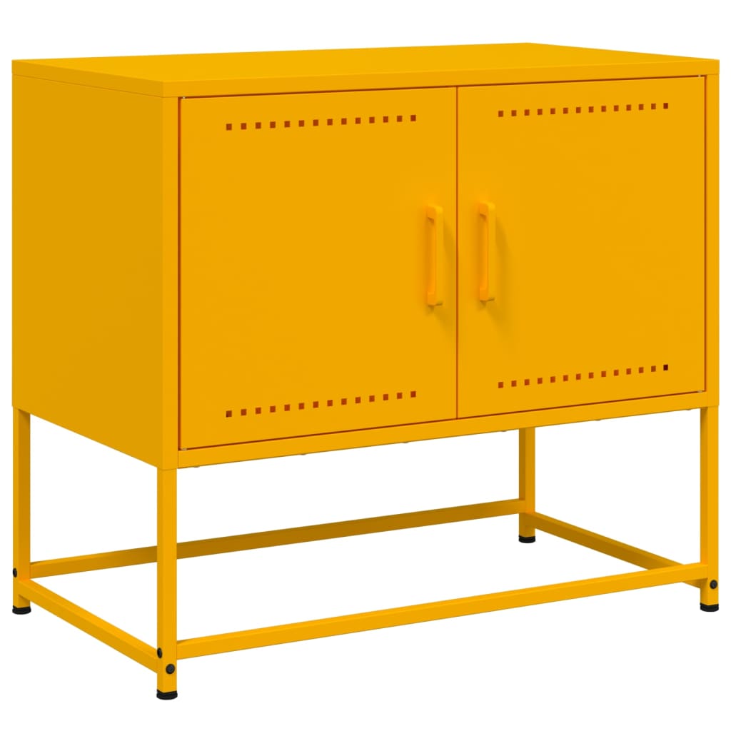 Meuble TV jaune moutarde 68,5x39x60,5 cm acier - XIOS