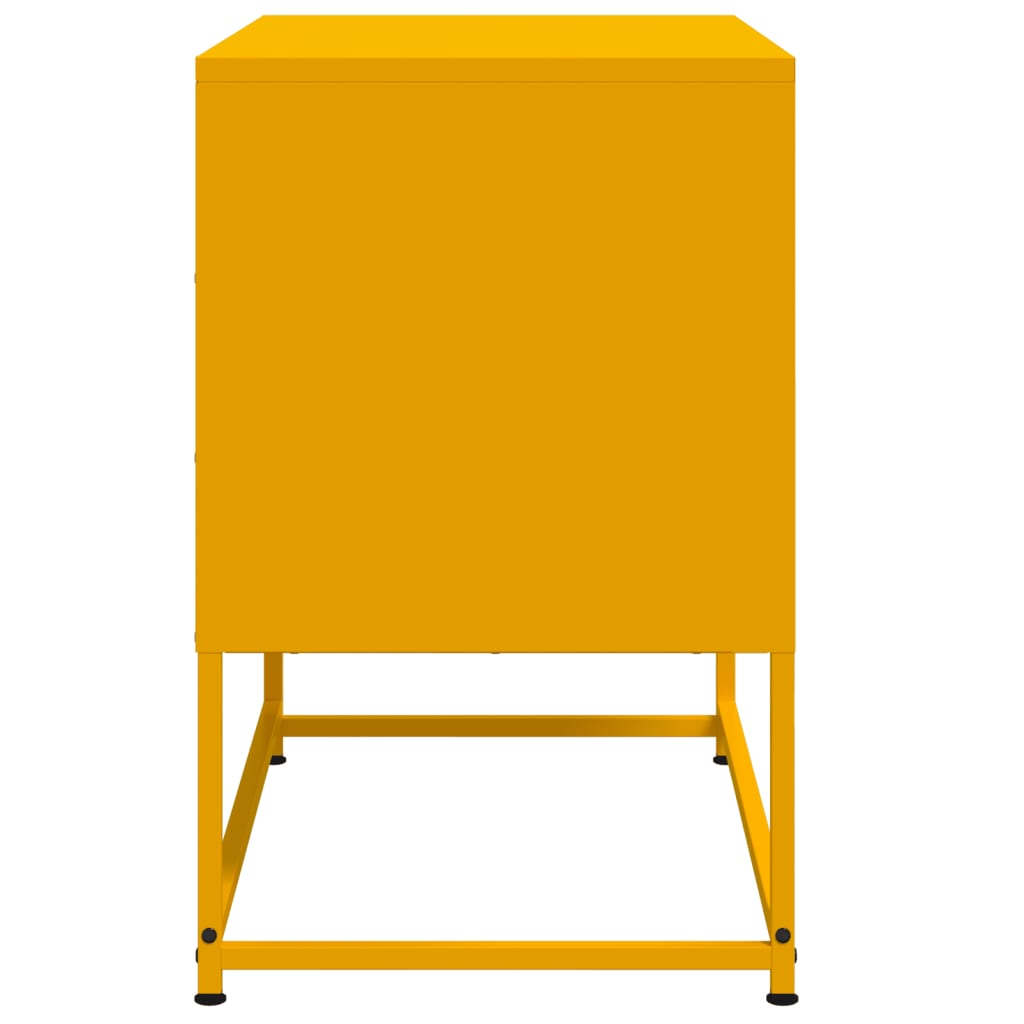 Meuble TV jaune moutarde 68,5x39x60,5 cm acier - XIOS