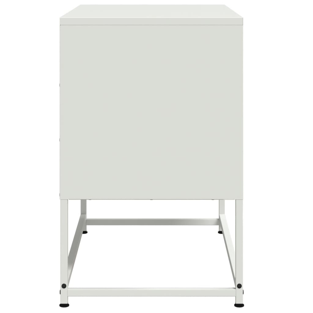 Meuble TV blanc 68,5x39x60,5 cm acier - XIOS