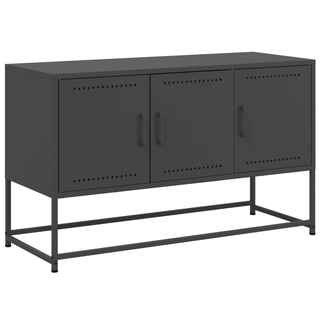 Meuble TV noir 100,5x39x60,5 cm acier - XIOS