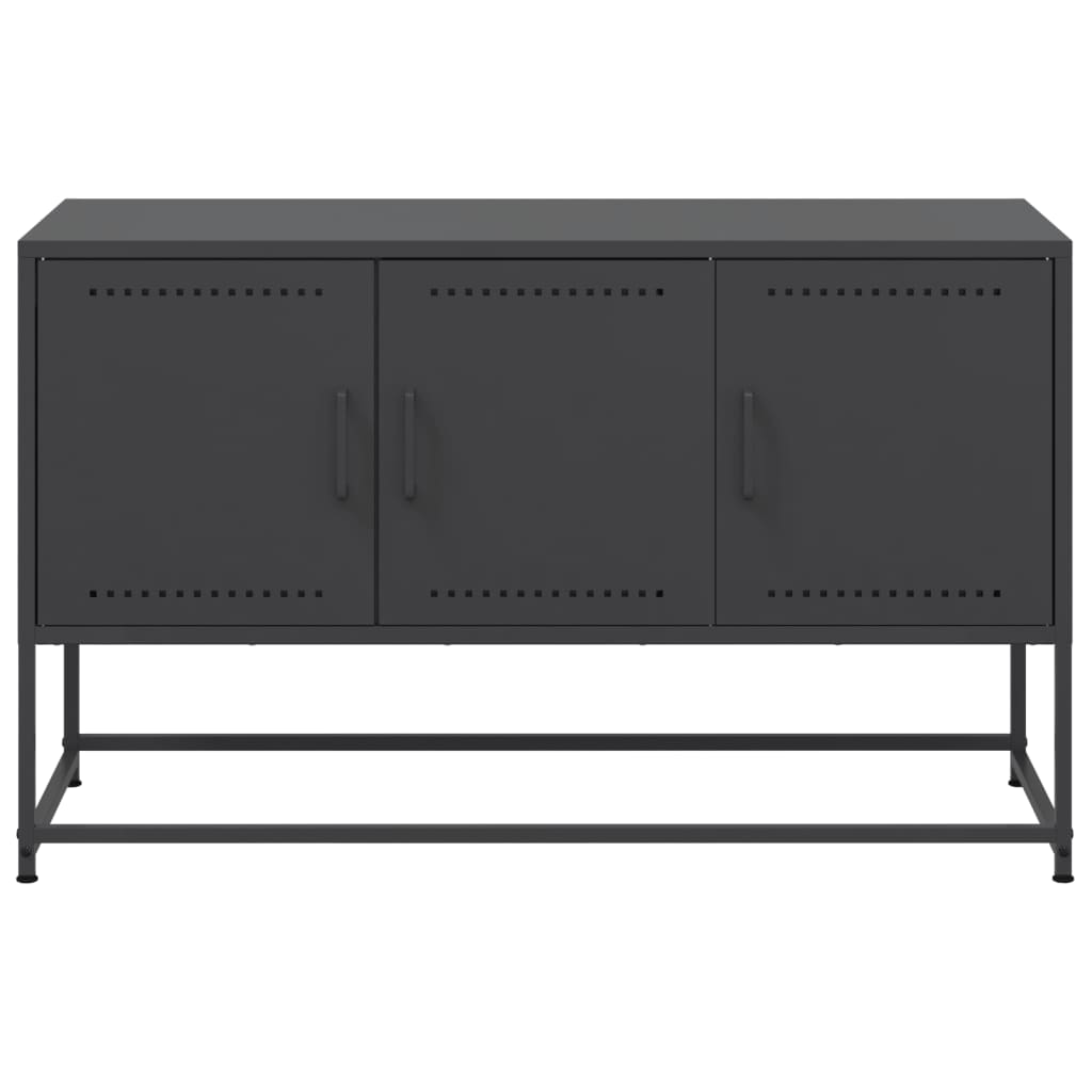Meuble TV noir 100,5x39x60,5 cm acier - XIOS