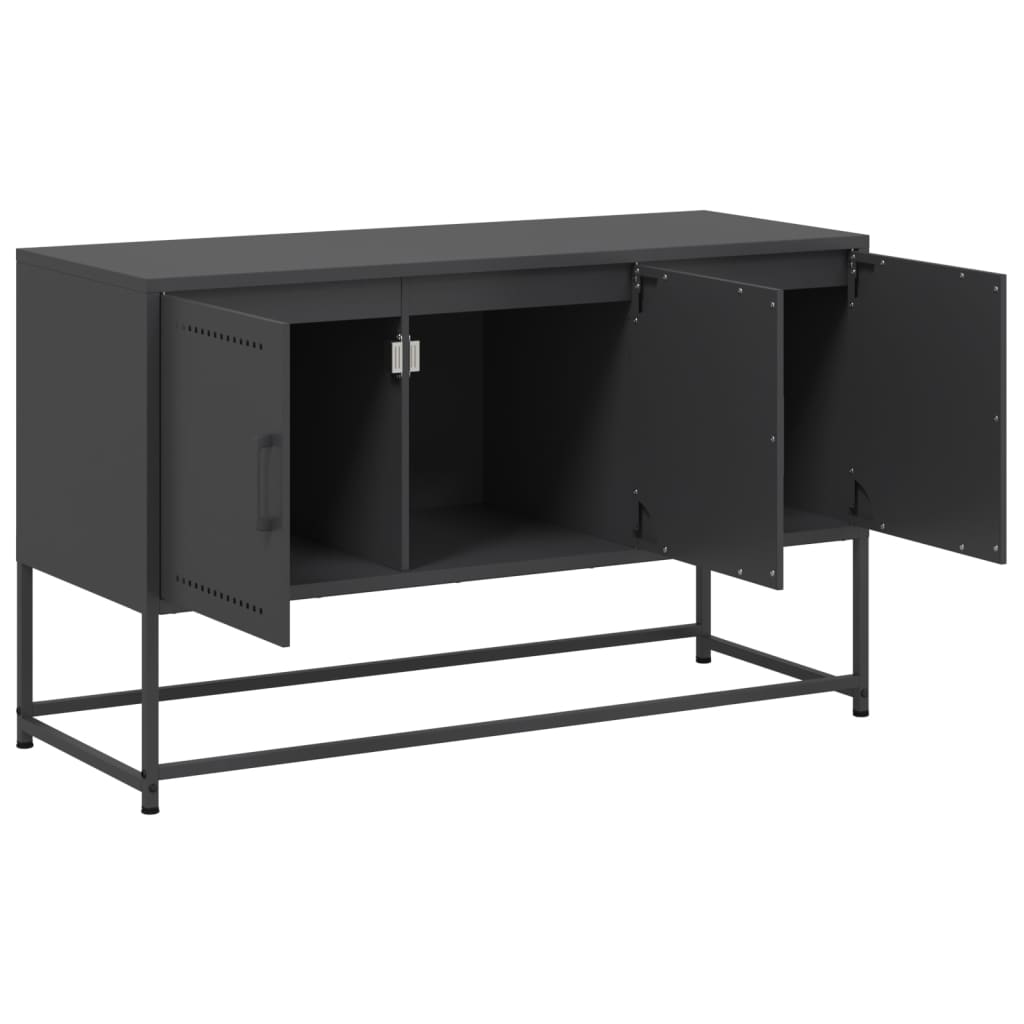 Meuble TV noir 100,5x39x60,5 cm acier - XIOS