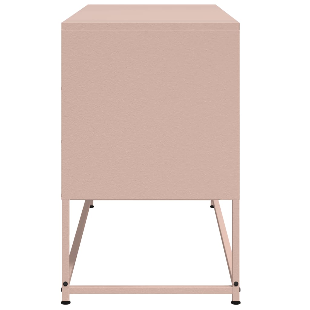 Meuble TV rose 100,5x39x60,5 cm acier - XIOS