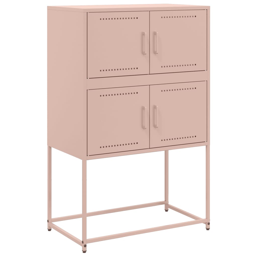 Buffet rose 68,5x38,5x107 cm acier - XIOS