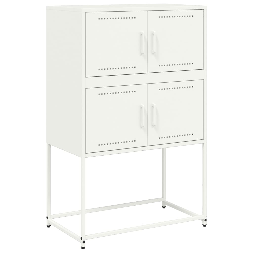 Buffet blanc 68,5x38,5x107 cm acier - XIOS