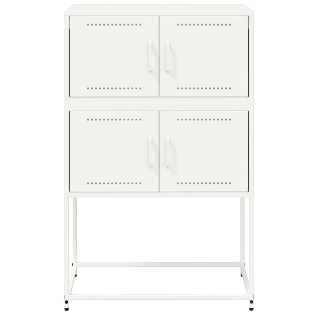 Buffet blanc 68,5x38,5x107 cm acier - XIOS