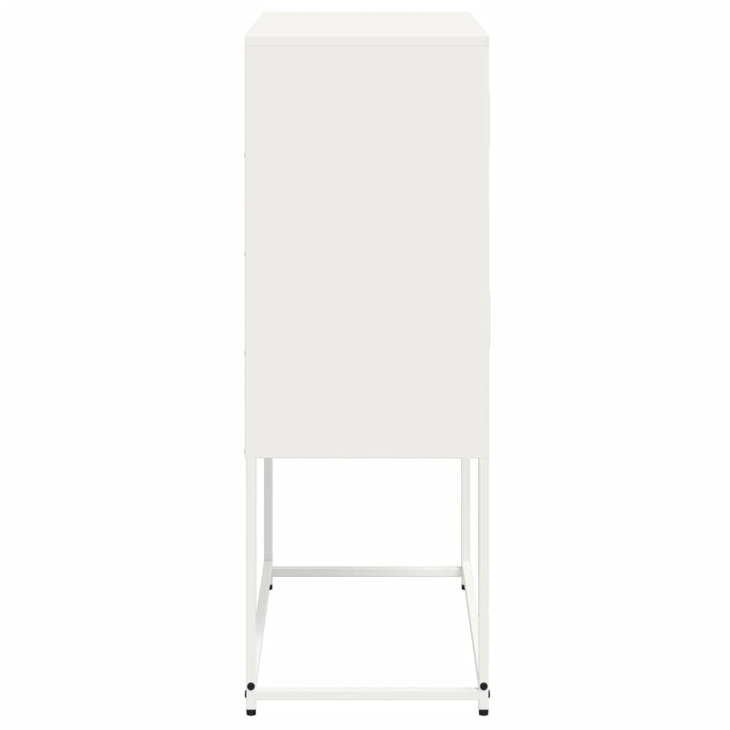 Buffet blanc 68,5x38,5x107 cm acier - XIOS
