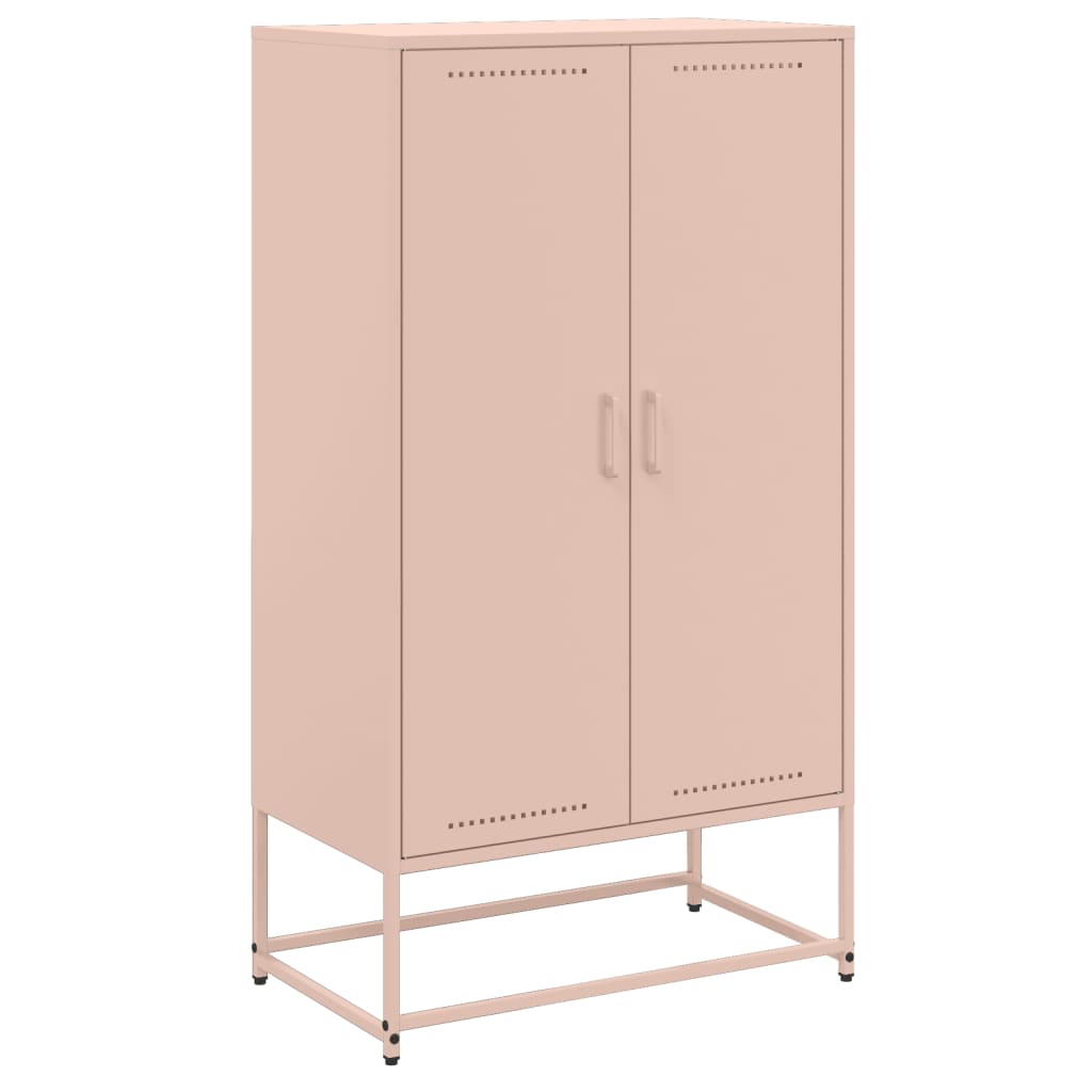Buffet haut rose 68,5x38,5x123,5 cm acier - XIOS