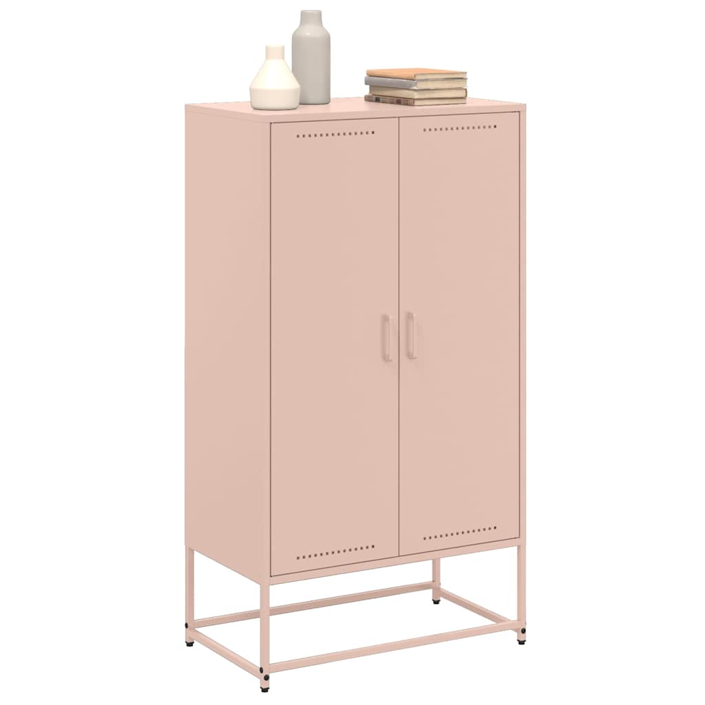 Buffet haut rose 68,5x38,5x123,5 cm acier - XIOS