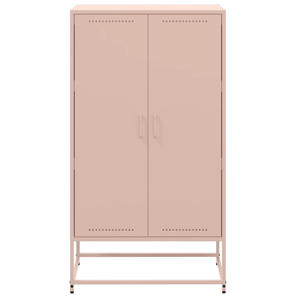 Buffet haut rose 68,5x38,5x123,5 cm acier - XIOS