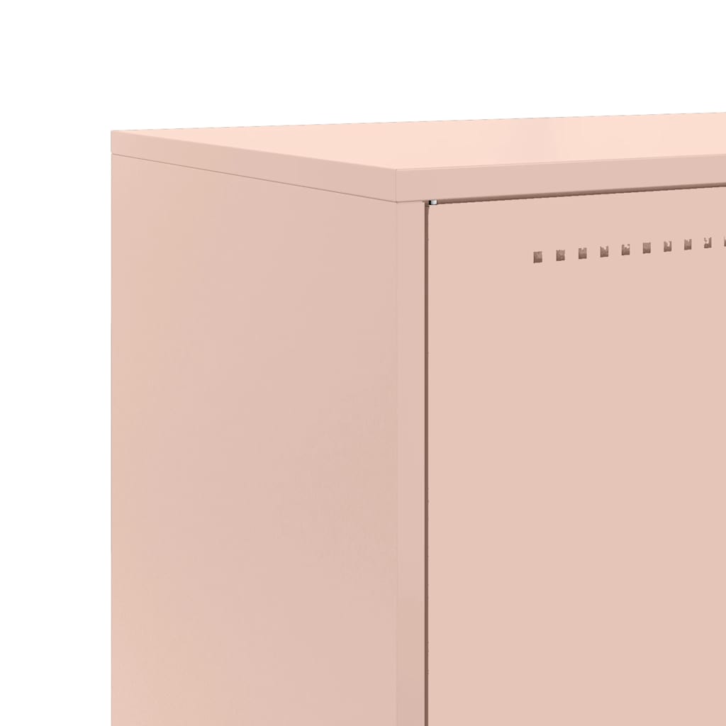 Buffet haut rose 68,5x38,5x123,5 cm acier - XIOS