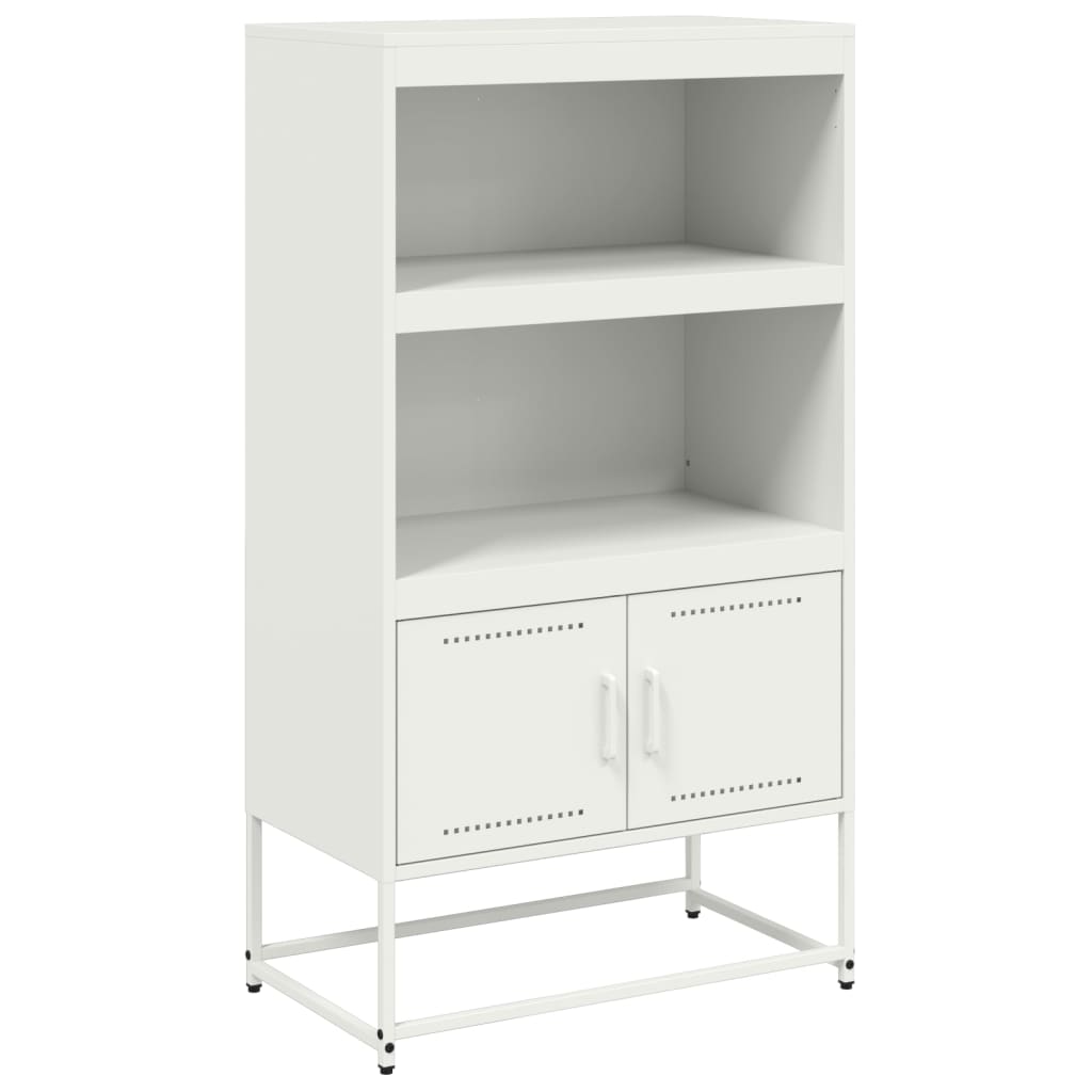 Buffet haut blanc 68,5x38,5x123,5 cm acier - XIOS