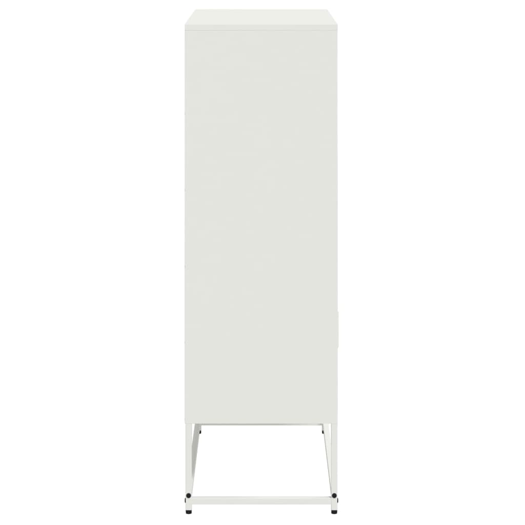 Buffet haut blanc 68,5x38,5x123,5 cm acier - XIOS