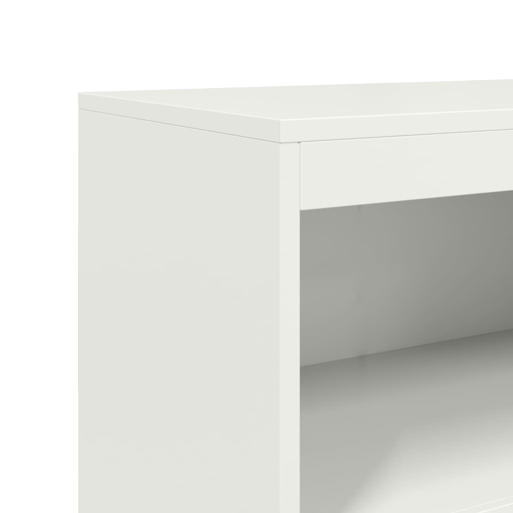 Buffet haut blanc 68,5x38,5x123,5 cm acier - XIOS