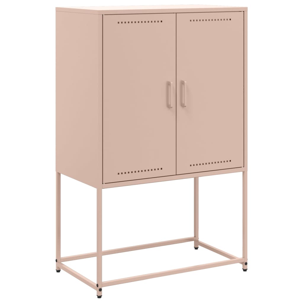 Buffet haut rose 68,5x38,5x107 cm acier - XIOS