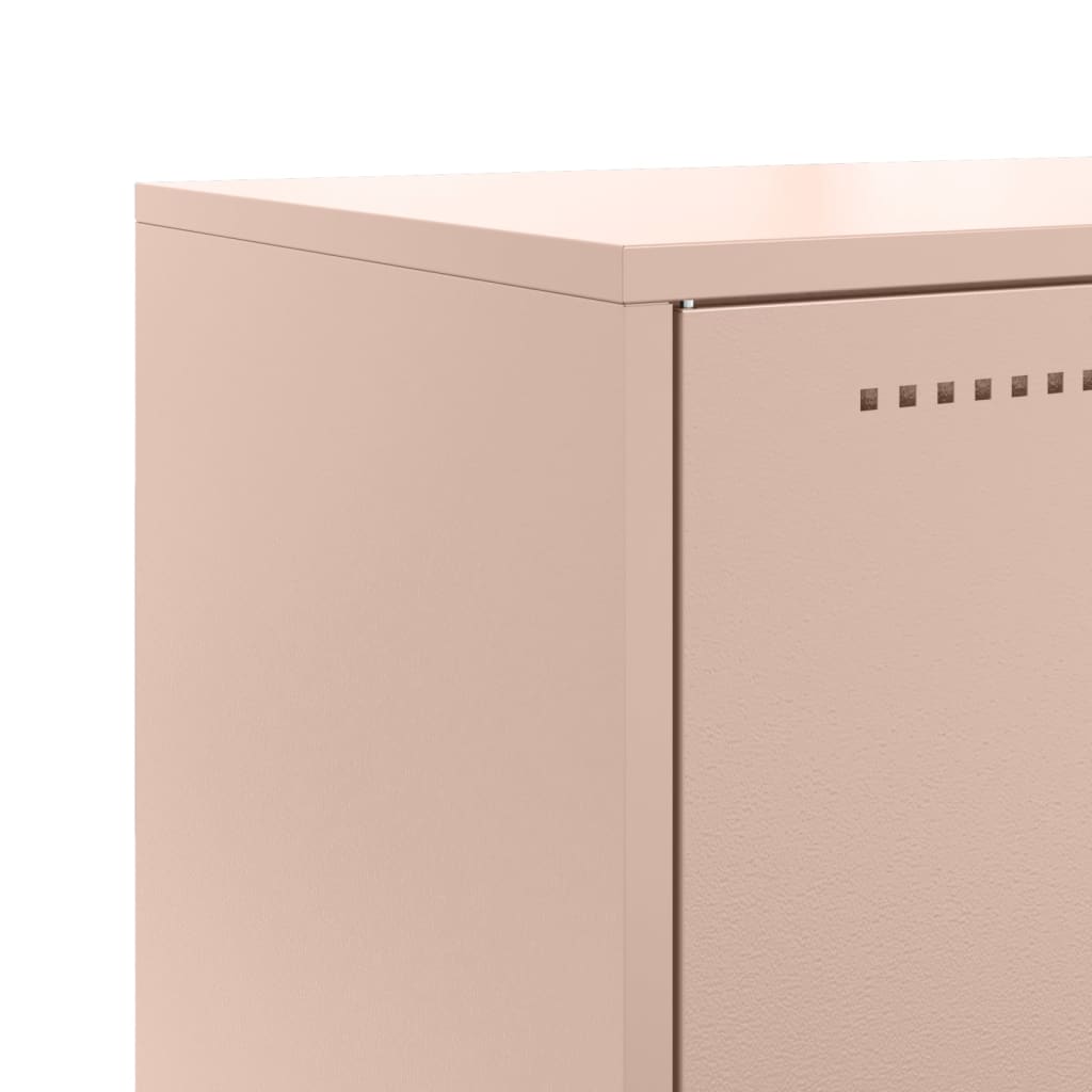 Buffet haut rose 68,5x38,5x107 cm acier - XIOS